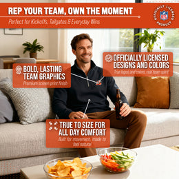 Cincinnati Bengals NFL Adult Unisex Team Logo Quarter Zip Pullover Sweatshirt - Black