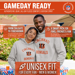 Cincinnati Bengals NFL Adult Gameday Hooded Sweatshirt - Sport Gray