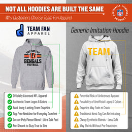 Cincinnati Bengals NFL Adult Property Of Hooded Sweatshirt - Sport Gray