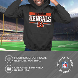 Cincinnati Bengals NFL Adult Gameday Charcoal Hooded Sweatshirt - Charcoal
