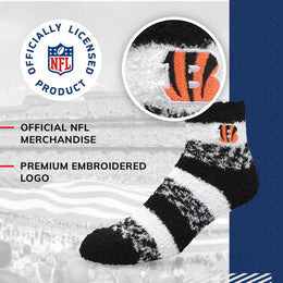 Cincinnati Bengals NFL Cozy Soft Slipper Socks - Black