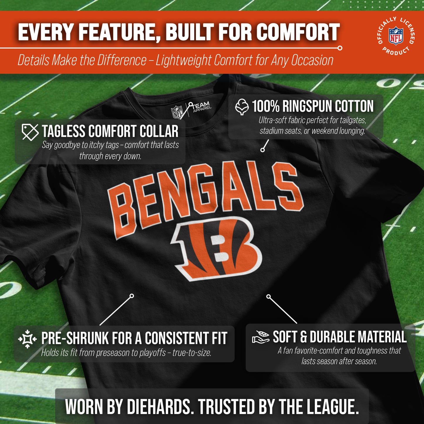 Cincinnati Bengals NFL Home Team Tee - Black