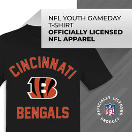 Cincinnati Bengals NFL Youth Gameday Football T-Shirt - Black