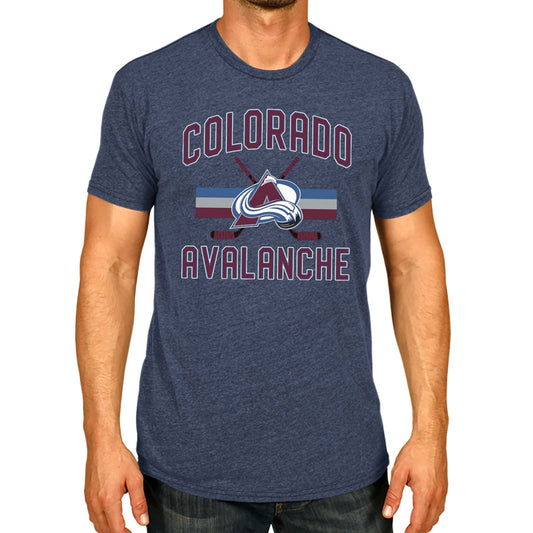 Colorado Avalanche NHL Adult Faceoff Tag-Less T-Shirt - Navy