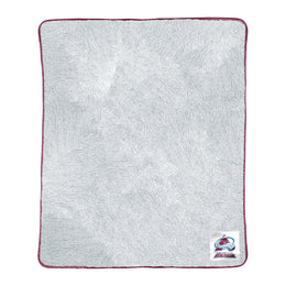 Colorado Avalanche NHL Silk Touch Sherpa Throw Blanket - Blue