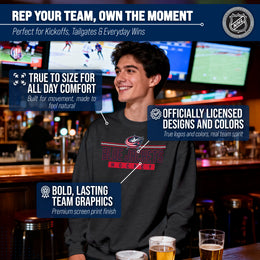Columbus Blue Jackets NHL Charcoal True Fan Crewneck Sweatshirt - Charcoal