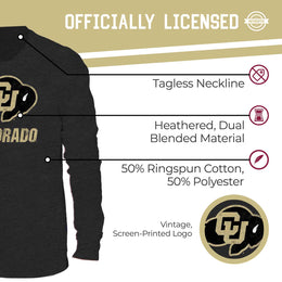 Colorado Buffaloes NCAA MVP Adult Long-Sleeve Shirt - Black