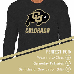 Colorado Buffaloes NCAA MVP Adult Long-Sleeve Shirt - Black