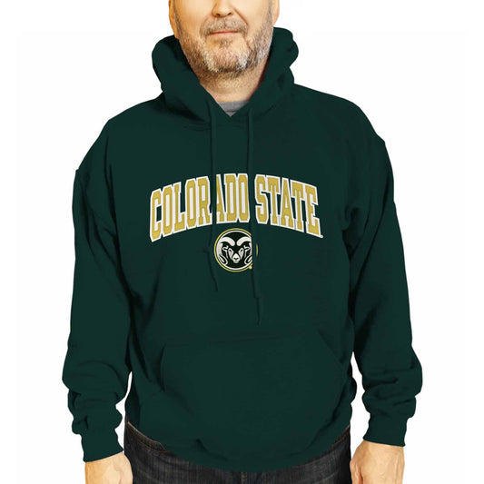 Colorado State Rams NCAA Adult Tackle Twill Hooded Sweatshirt - Green