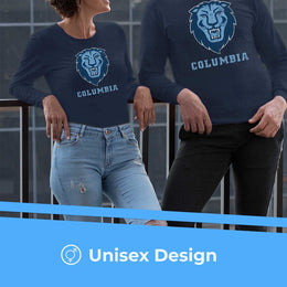 Columbia Lions NCAA MVP Adult Long-Sleeve Shirt - Navy