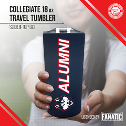 UCONN Huskies Collegiate Stainless Steel Travel Tumbler for Alumni - Navy