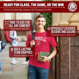 Cornell Big Red NCAA Adult Gameday Cotton T-Shirt - Red