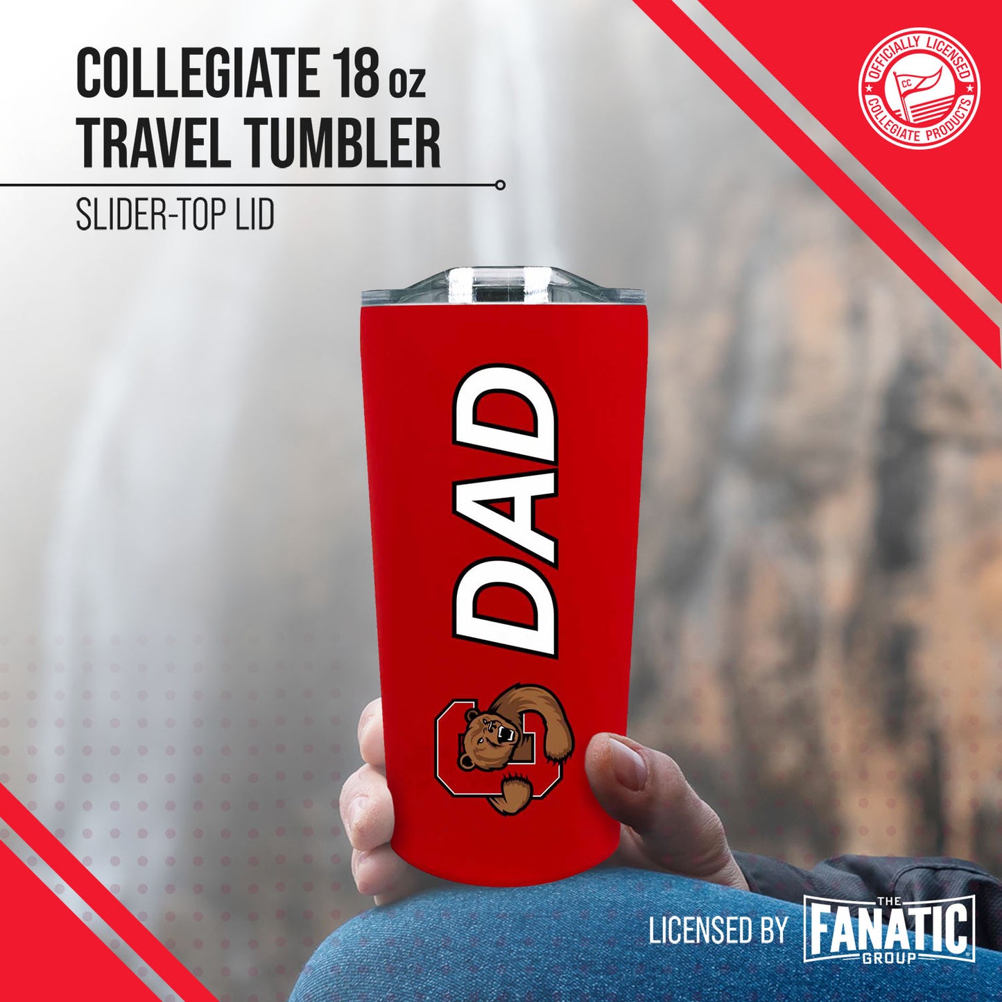 Cornell Big Red NCAA Stainless Steel Travel Tumbler for Dad - Red