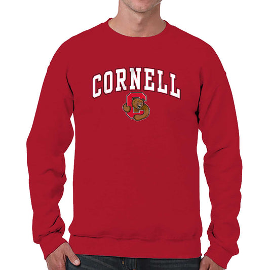 Cornell Big Red Campus Colors Adult Arch & Logo Soft Style Gameday Crewneck Sweatshirt  - Red