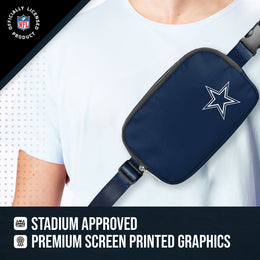 Dallas Cowboys NFL Gameday On The Move Crossbody Belt Bag - Navy