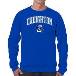 Creighton Bluejays Adult Arch & Logo Soft Style Gameday Crewneck Sweatshirt - Royal