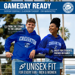 Creighton Bluejays Adult Arch & Logo Soft Style Gameday Hooded Sweatshirt - Royal