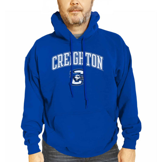 Creighton Bluejays Adult Arch & Logo Soft Style Gameday Hooded Sweatshirt - Royal