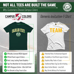 Colorado State Rams NCAA Adult Gameday Cotton T-Shirt - Green