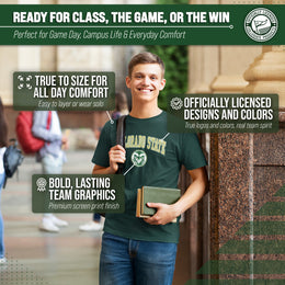 Colorado State Rams NCAA Adult Gameday Cotton T-Shirt - Green
