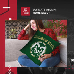 Colorado State Rams NCAA Decorative Pillow - Green