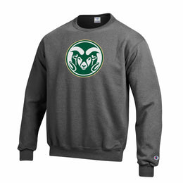 Colorado State Rams Adult Mascot Fleece Crewneck - Charcoal