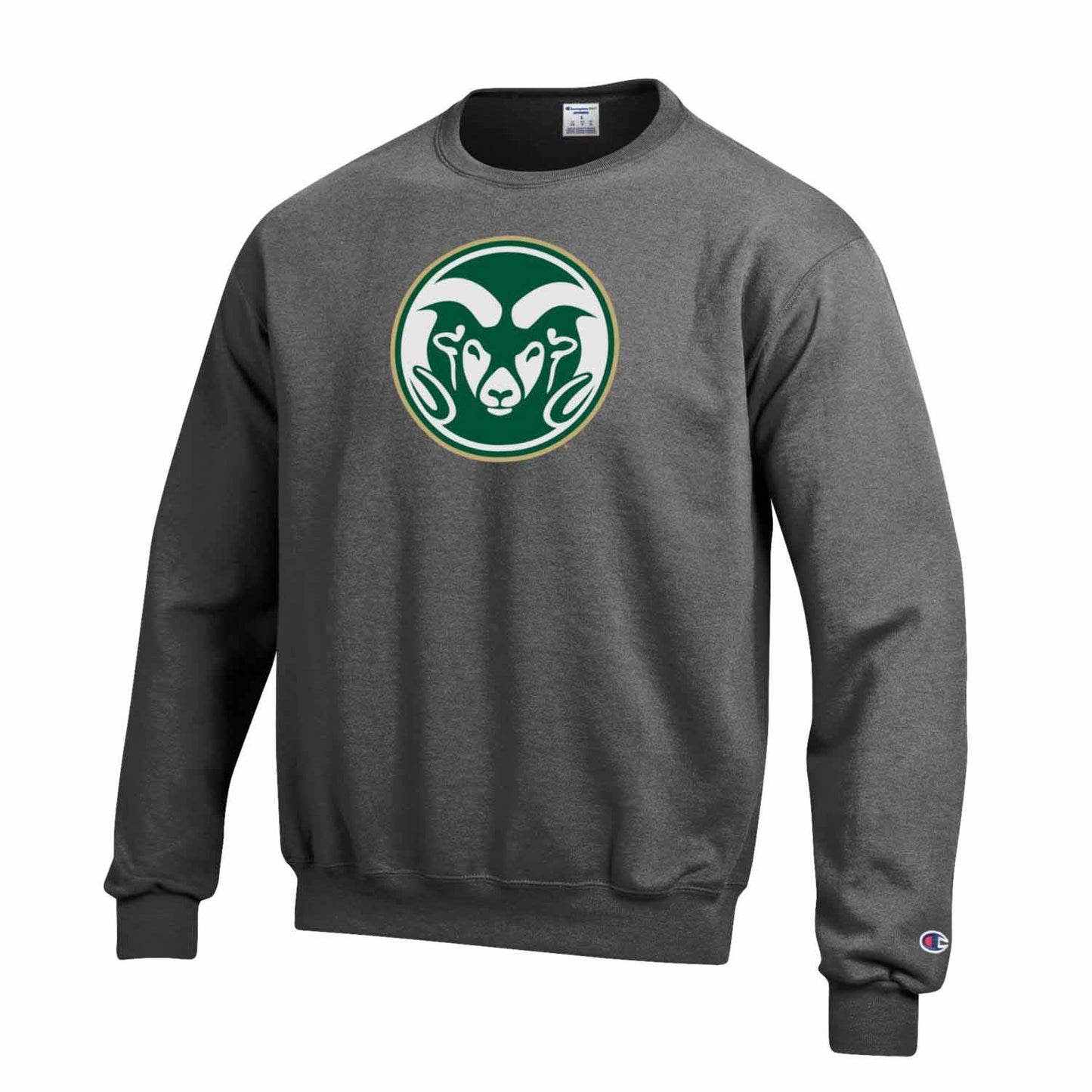 Colorado State Rams Adult Mascot Fleece Crewneck - Charcoal
