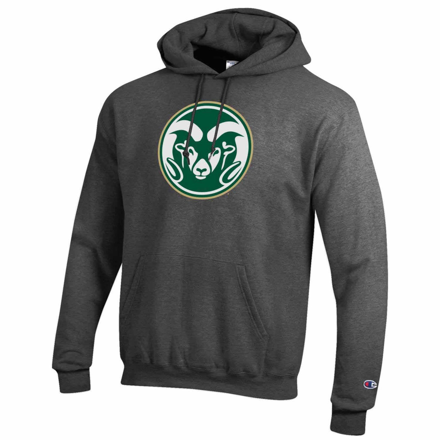 Colorado State Rams Adult Mascot Fleece Hooded Sweatshirt - Charcoal