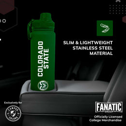 Colorado State Rams NCAA Stainless Steel Water Bottle - Green
