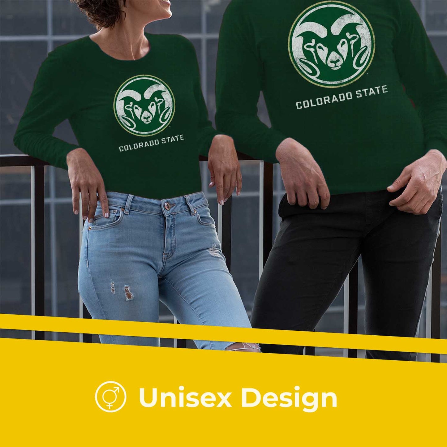 Colorado State Rams NCAA MVP Adult Long-Sleeve Shirt - Green