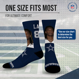 Dallas Cowboys NFL Youth Roster Player Crew Socks - NAVY #4