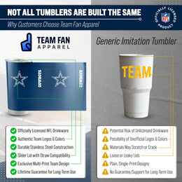 Dallas Cowboys NFL 20oz Gameday Stainless Steel Tumbler - Navy