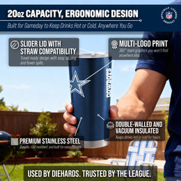 Dallas Cowboys NFL 20oz Gameday Stainless Steel Tumbler - Navy
