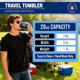 Dallas Cowboys NFL 20oz Gameday Stainless Steel Tumbler - Navy