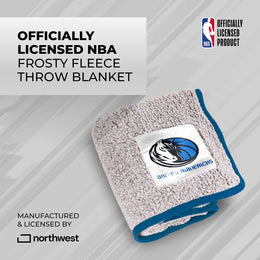 Dallas Mavericks NBA Silk Touch Sherpa Throw Blanket - Navy