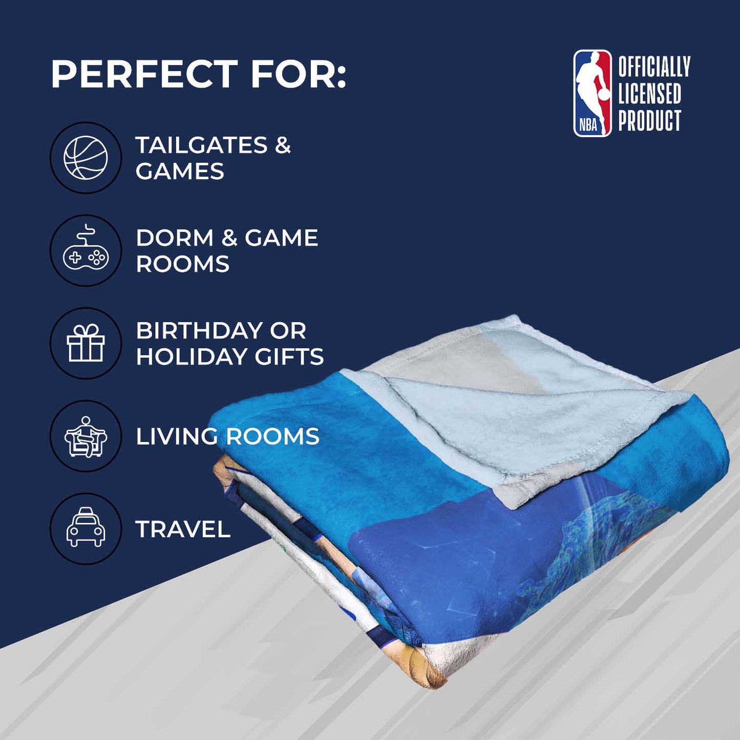 Dallas Mavericks NBA Hi-Def Luka Don?i? Silk Blanket - White