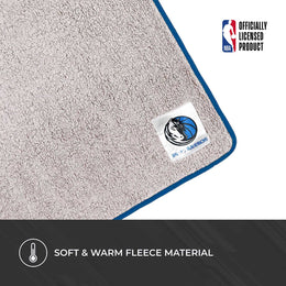 Dallas Mavericks NBA Silk Touch Sherpa Throw Blanket - Navy