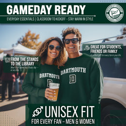 Dartmouth Big Green Adult Arch & Logo Soft Style Gameday Crewneck Sweatshirt - Green