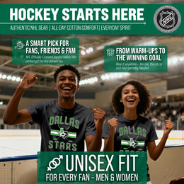 Dallas Stars NHL Adult Faceoff Tag-Less T-Shirt - Black