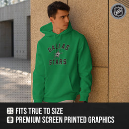 Dallas Stars Adult NHL Gameday Hooded Sweatshirt - Kelly Green