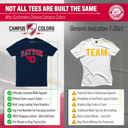 Dayton Flyers NCAA Adult Gameday Cotton T-Shirt - Navy