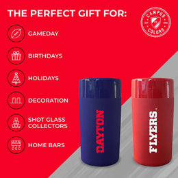 Dayton Flyers College and University 2-Pack Shot Glasses - Team Color