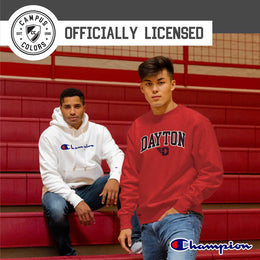 Dayton Flyers Adult Tackle Twill Crewneck - Red
