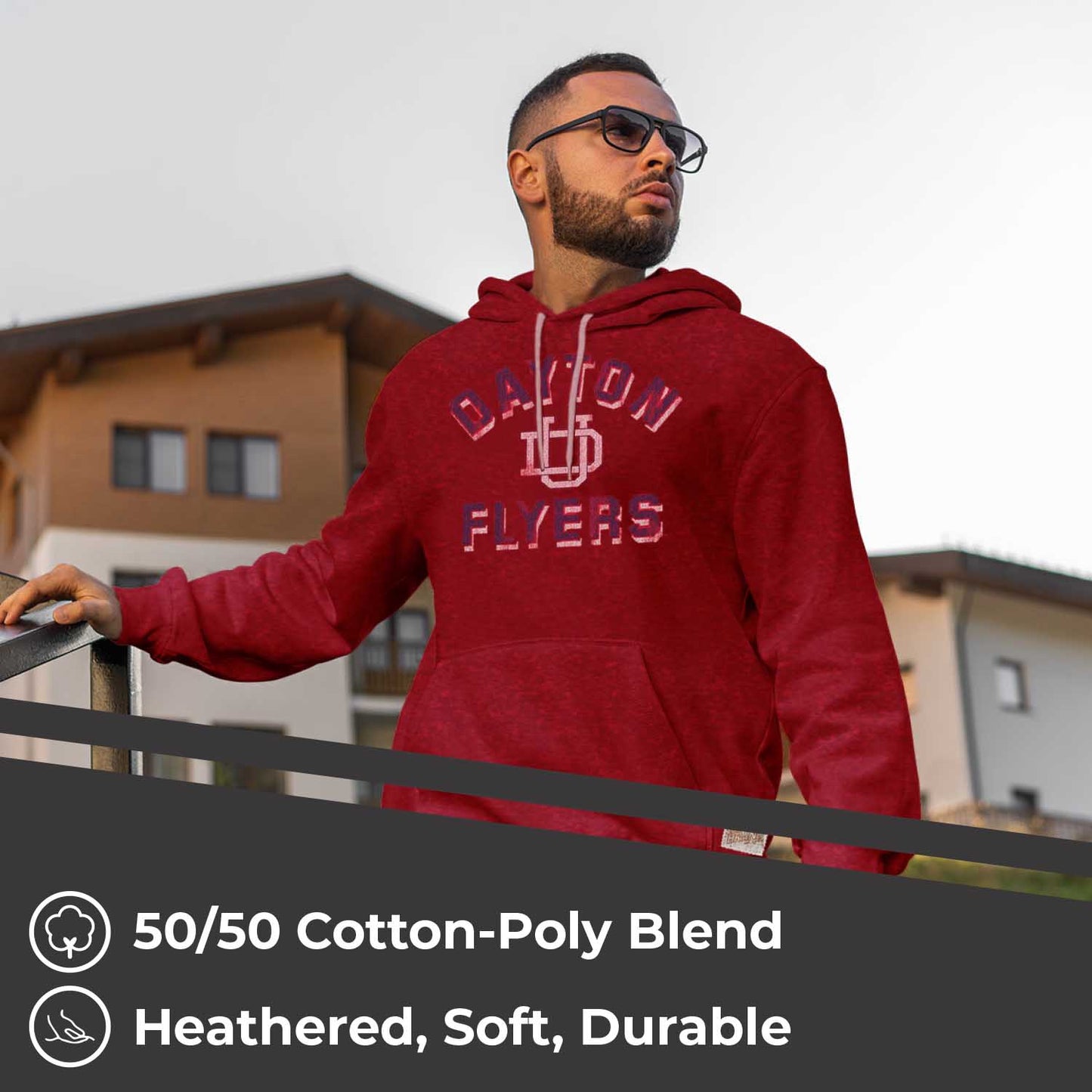 Dayton Flyers Adult University Hoodie - Red