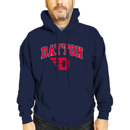 Dayton Flyers Adult Arch & Logo Soft Style Gameday Hooded Sweatshirt - Navy