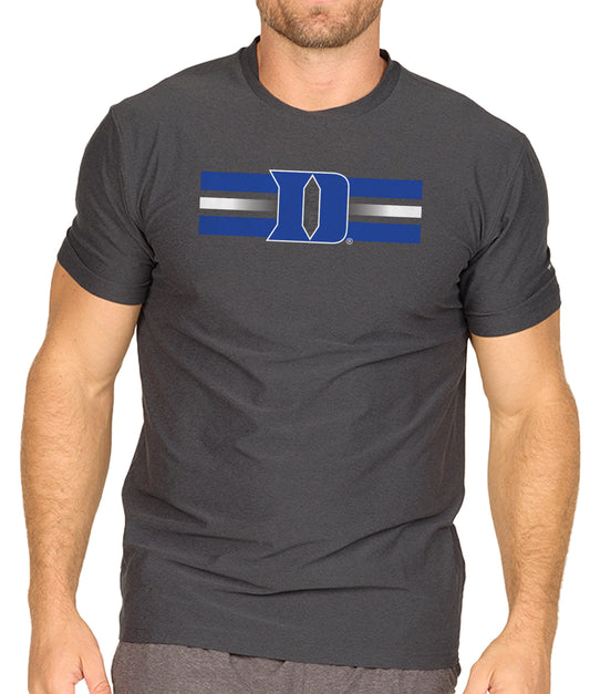 Duke Blue Devils Unisex NCAA Scholarship Cloud Jersey Athletic Short Sleeve Performance Tee - Black Heather