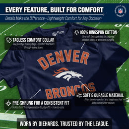 Denver Broncos NFL Adult Gameday T-Shirt - Navy