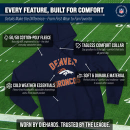 Denver Broncos NFL Adult Gameday Hooded Sweatshirt - Navy