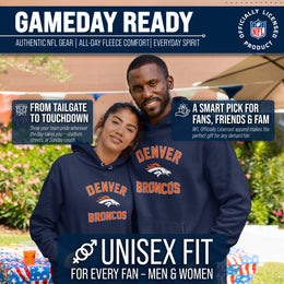 Denver Broncos NFL Adult Gameday Hooded Sweatshirt - Navy