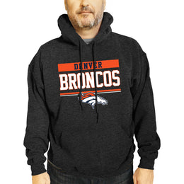Denver Broncos NFL Adult Gameday Charcoal Hooded Sweatshirt - Charcoal